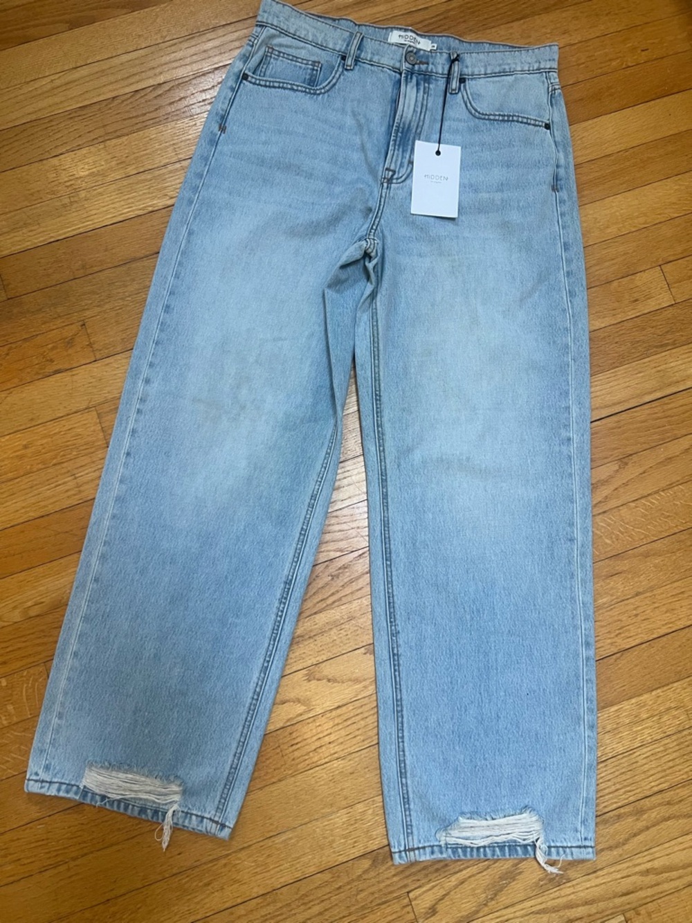 NWT,  Hidden Jeans "ALYX" High-Rise Baggy Jeans, size 28. Perfect Spring denim.